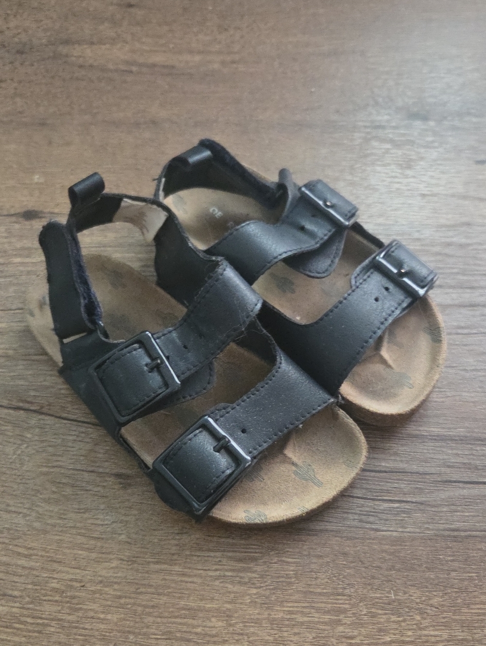 Joe Fresh Black Double-Buckle Kids Sandals